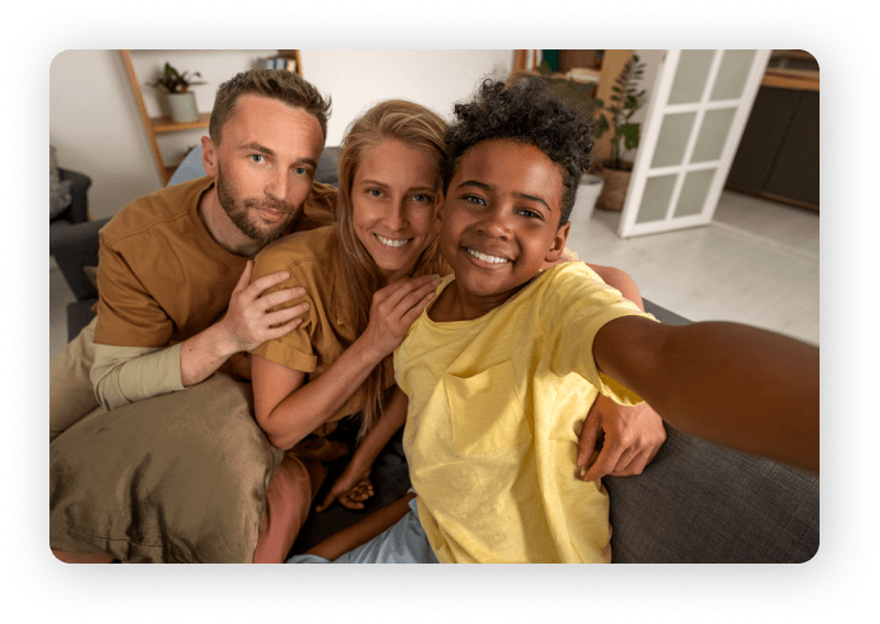 Foto de uma família